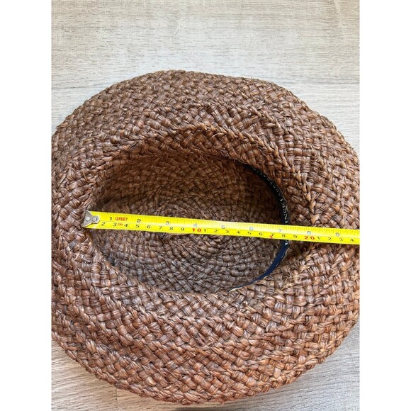 Helen Kaminski Australia 100% Raffia Brown Brimmed Sun Hat. main image 6